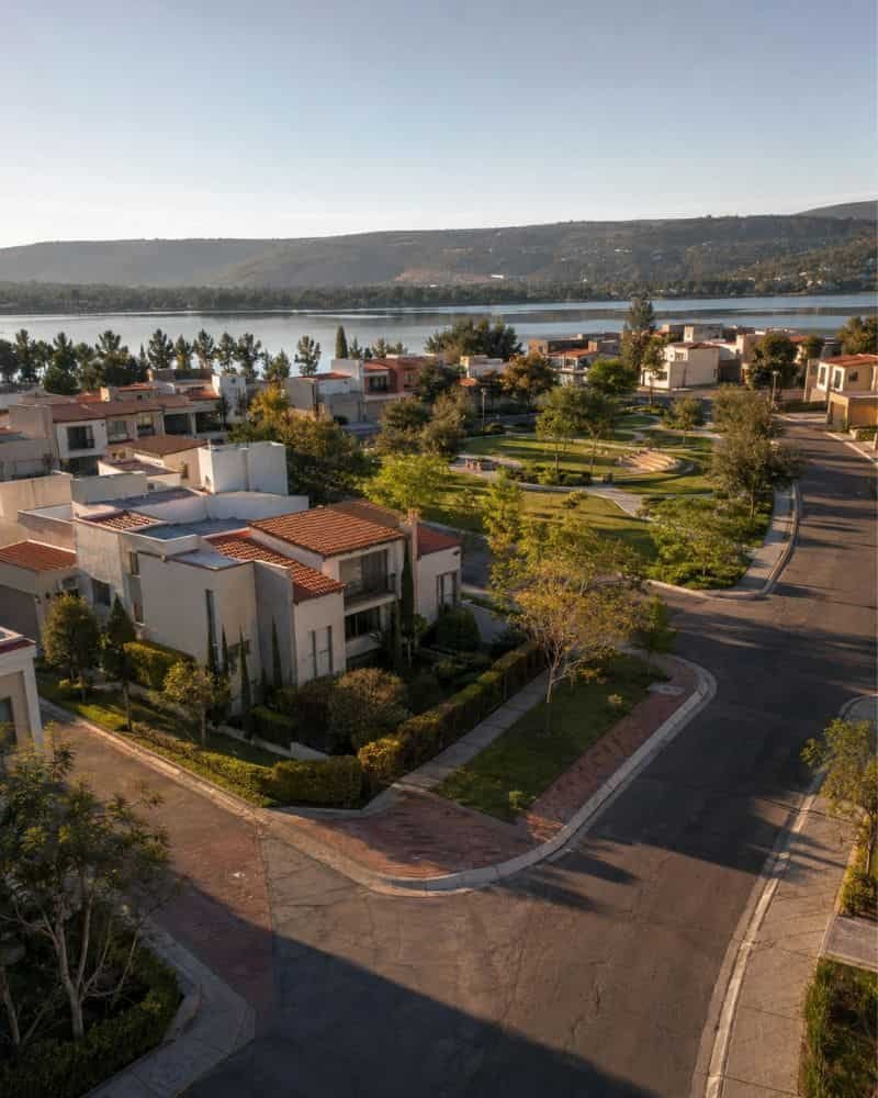 Zona residencial de Bosques del Lago en Cuautitlán Izcalli, Estado de México