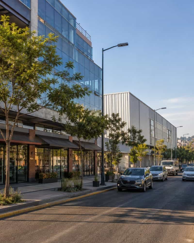 Corredor comercial e industrial en Naucalpan: locales, oficinas y naves sobre avenida principal