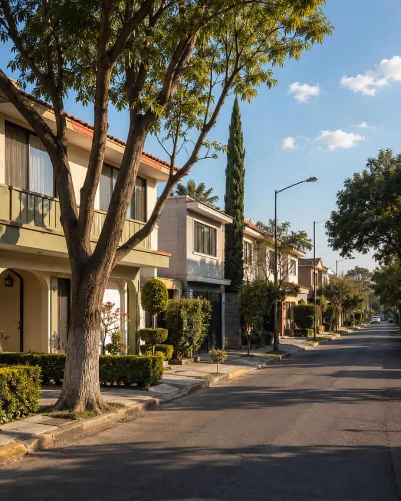 Zona residencial consolidada de Valle Dorado, Tlalnepantla, Estado de México