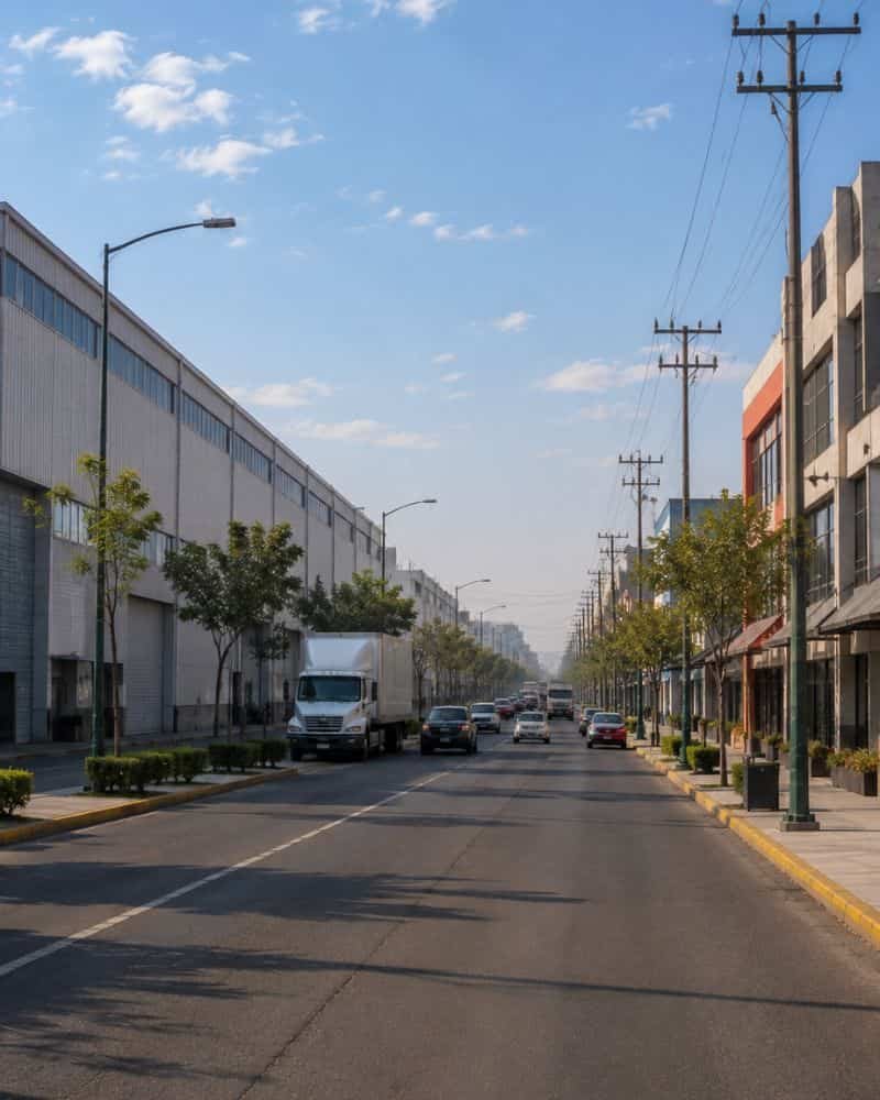 Corredor industrial y comercial sobre Gustavo Baz en Tlalnepantla, Estado de México