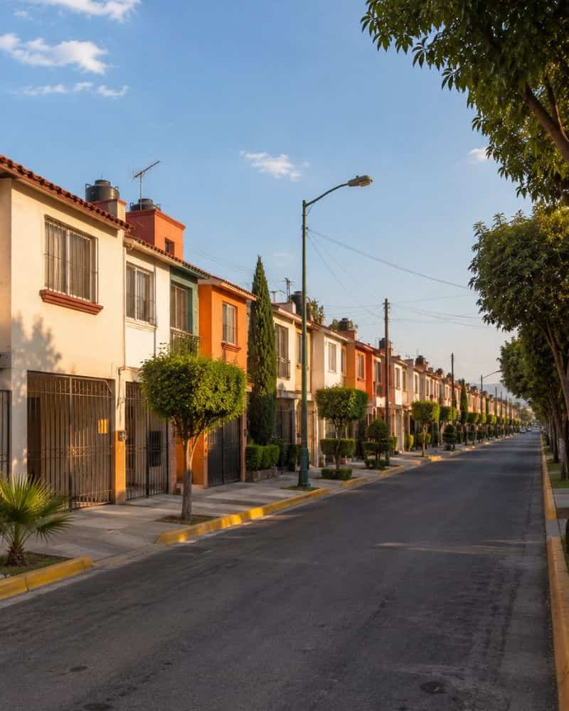 Zona residencial de Fuentes del Valle en Tultitlán, Estado de México